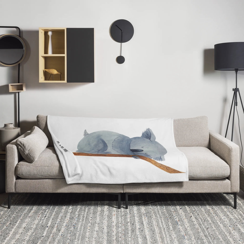 Kuscheldecke Koalabär Sofadecke, Decke, Tagesdecke, Wolldecke, Wohndecke, Tiermotive, Gute Laune, lustige Sprüche, Tiere, schlafen, träumen, Bär, Koalabär, Koala, Schlafzimmer, Traumland, Traum