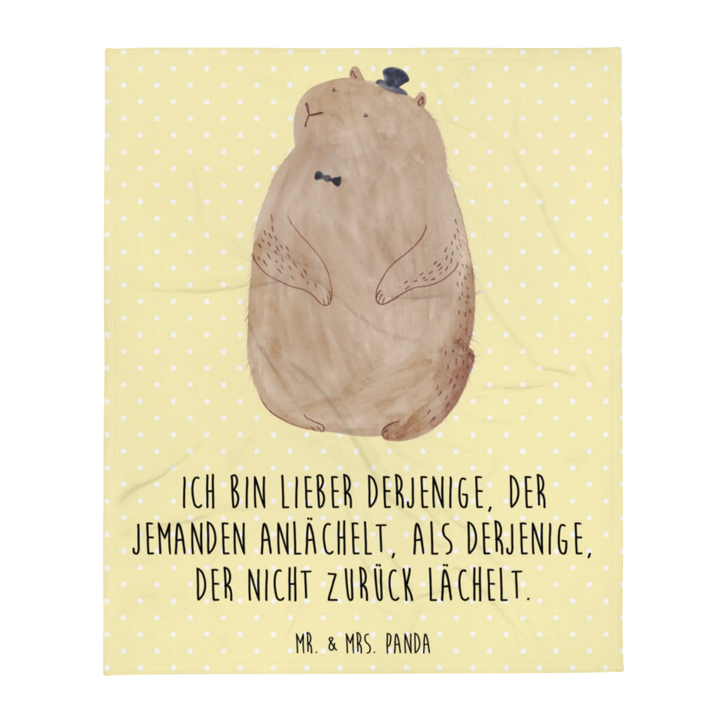 Kuscheldecke Murmeltier Tagesdecke, Sofadecke, Wohndecke, Wolldecke, Decke, Tiermotive, Gute Laune, lustige Sprüche, Tiere, Freundlichkeit, Anstand, Knigge, Fröhlichkeit, Respekt, Murmeltier