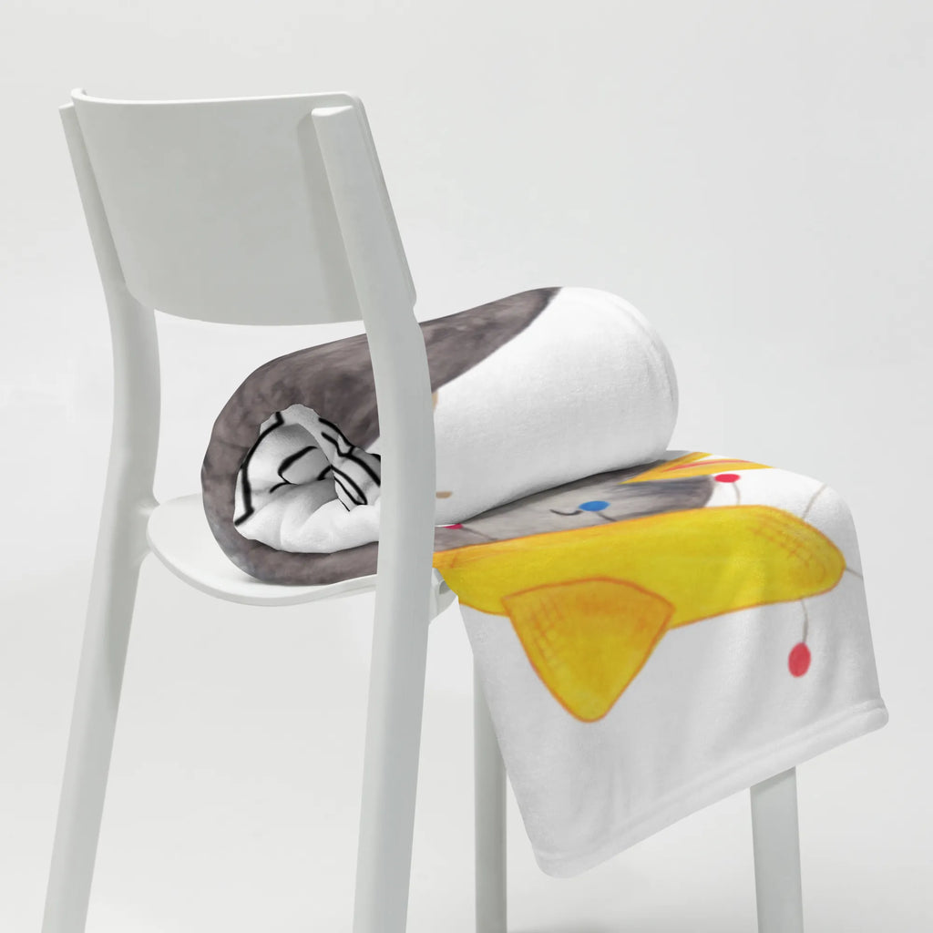 Kuscheldecke Rabe Sombrero Wohndecke, Sofadecke, Decke, Wolldecke, Tagesdecke, Tiermotive, Gute Laune, lustige Sprüche, Tiere, Glück Spruch, Rabe, Vogel, Elster, Motivation, fröhlich sein, Spruch positiv, Vögel, froh, glücklich sein