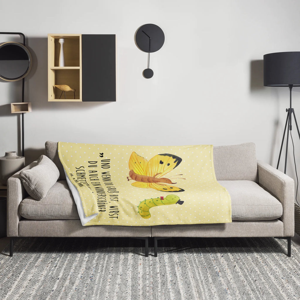 Kuscheldecke Raupe & Schmetterling Dekodecke, Kinderdecke, Weihnachtsgeschenk, Dekoration, Decke, Kuscheldecke XXL, Wohndecke, Kuschelfleecedecke, Mikrofaser Decke, Jahrestagsgeschenk, Fleecedecke, Schmusedecke, Tagesdecke, Sofadecke, Wohnzimmerdecke, Gemütlich, Wolldecke, Entspannen, Lustige Sprüche, Tiere, Tiermotive, Gute Laune, Schmetterling, Entwicklung, Erwachsen Werden, Kokon, Aufwachsen, Raupe, Schönheit, Hut, Hütchen, Zitronenfalter
