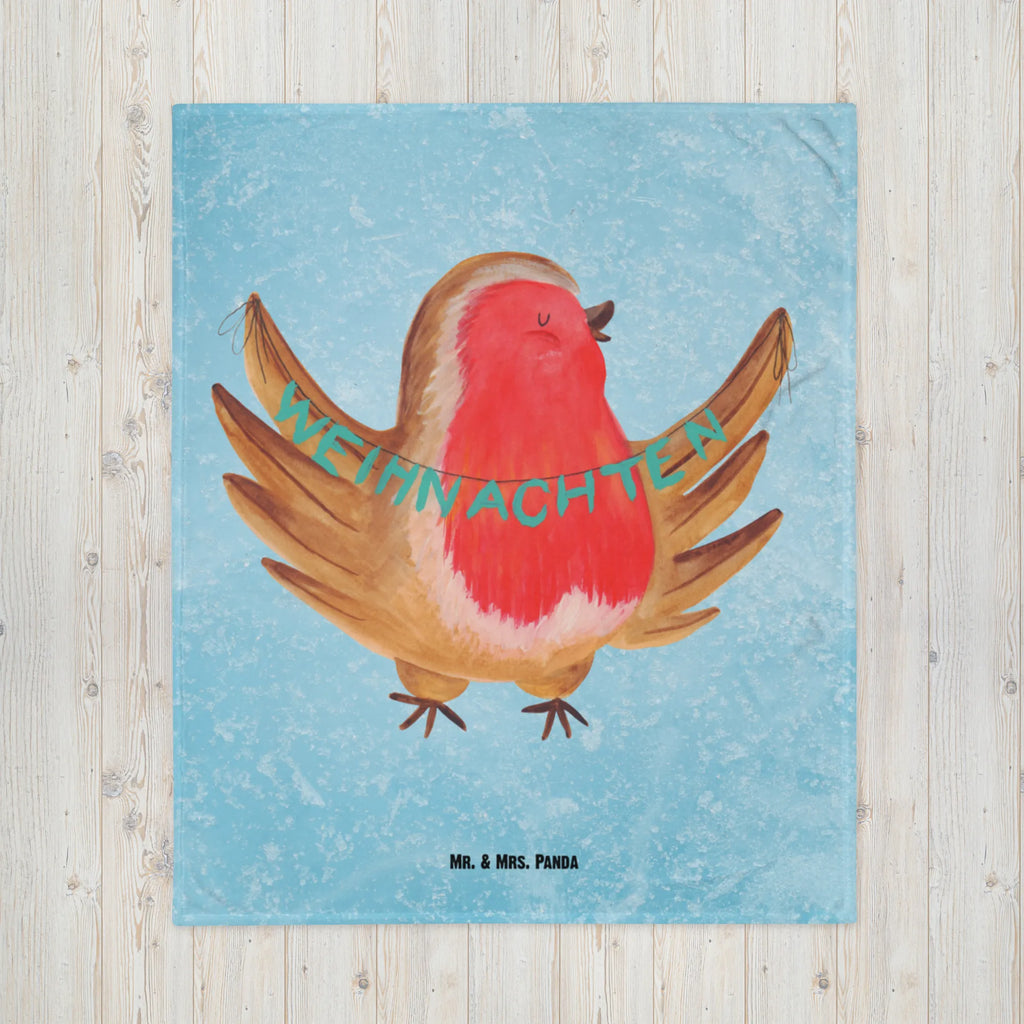 Kuscheldecke Rotkehlchen Weihnachten Wolldecke, Wohndecke, Sofadecke, Tagesdecke, Decke, Winter, Weihnachten, Weihnachtsdeko, Nikolaus, Advent, Heiligabend, Wintermotiv, xmas, Weihnachtsmotiv, Vogel, Weihnachtsgruß, Frohe Weihnachten