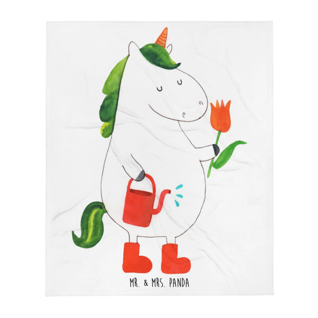 Blanket unicorn gardener Decke, Sofadecke, Wolldecke, Tagesdecke, Wohndecke, Einhorn, Einhörner, Einhorn Deko, Unicorn, Gießkanne, Lebenslust, Freude, Garten, Stiefel, Blume, Freundin, Giesskanne, Luftballon