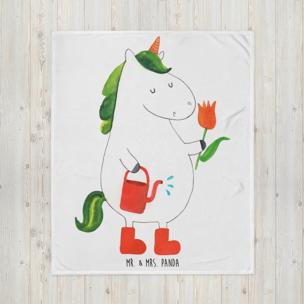 Blanket unicorn gardener Decke, Sofadecke, Wolldecke, Tagesdecke, Wohndecke, Einhorn, Einhörner, Einhorn Deko, Unicorn, Gießkanne, Lebenslust, Freude, Garten, Stiefel, Blume, Freundin, Giesskanne, Luftballon