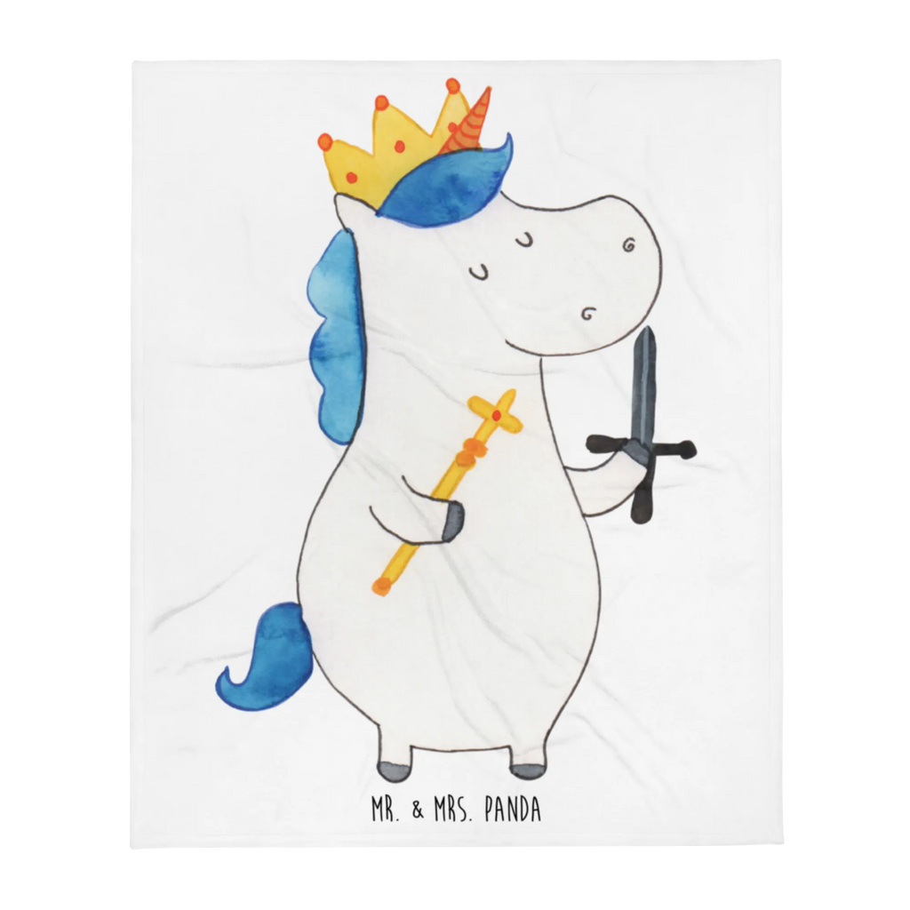 Blanket unicorn king with sword Decke, Tagesdecke, Wohndecke, Sofadecke, Wolldecke, Einhorn, Einhörner, Einhorn Deko, Unicorn, Mittelalter, König, Ritter