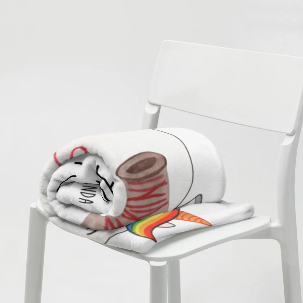 Blanket unicorn seamstress Wolldecke, Sofadecke, Wohndecke, Tagesdecke, Decke, Einhorn, Einhörner, Einhorn Deko, Unicorn, Näherin, Mädchen, Nähzimmer, Häkeln, basteln, Stricken, nähen, Freundin