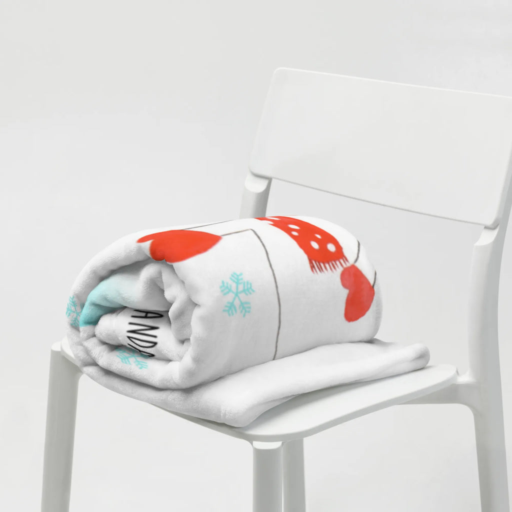 Blanket unicorn snowman Decke, Tagesdecke, Sofadecke, Wohndecke, Wolldecke, Einhorn, Einhörner, Einhorn Deko, Unicorn, kalt, Winter, Schnee, Weihnachten, Handschuhe, X-Mas, Kuchen, Schneemann, Mütze