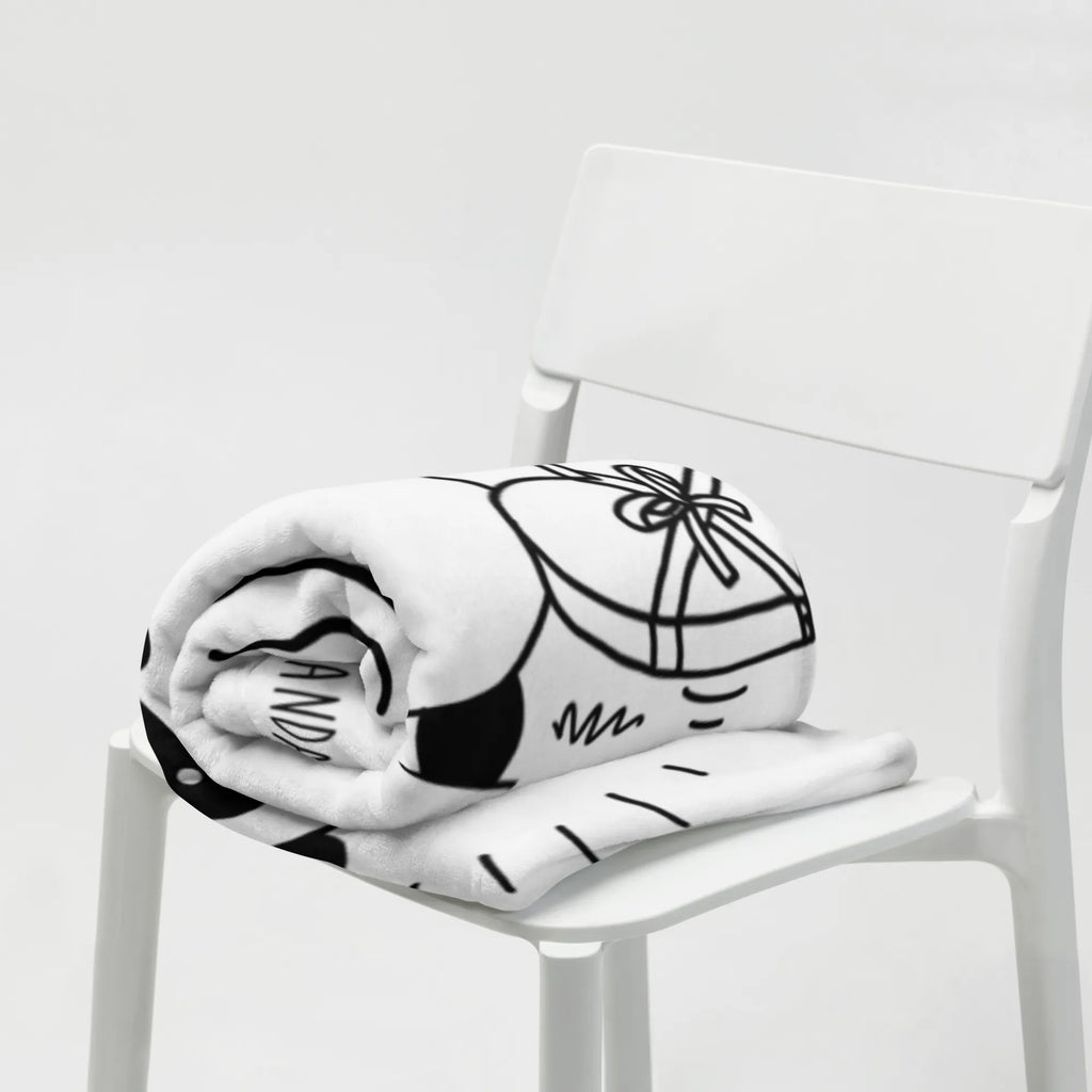 Koc Panda Dziękuję Tagesdecke, Sofadecke, Decke, Wohndecke, Wolldecke