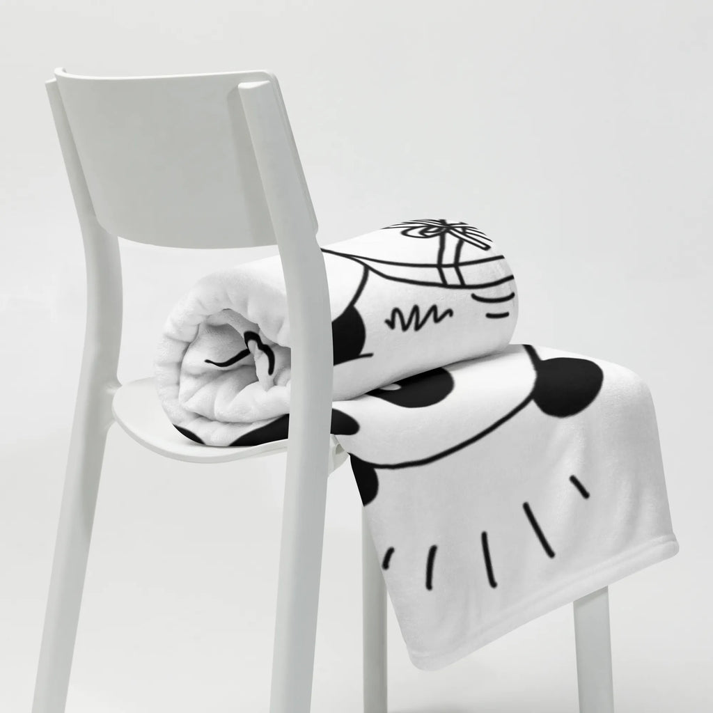 Koc Panda Dziękuję Tagesdecke, Sofadecke, Decke, Wohndecke, Wolldecke