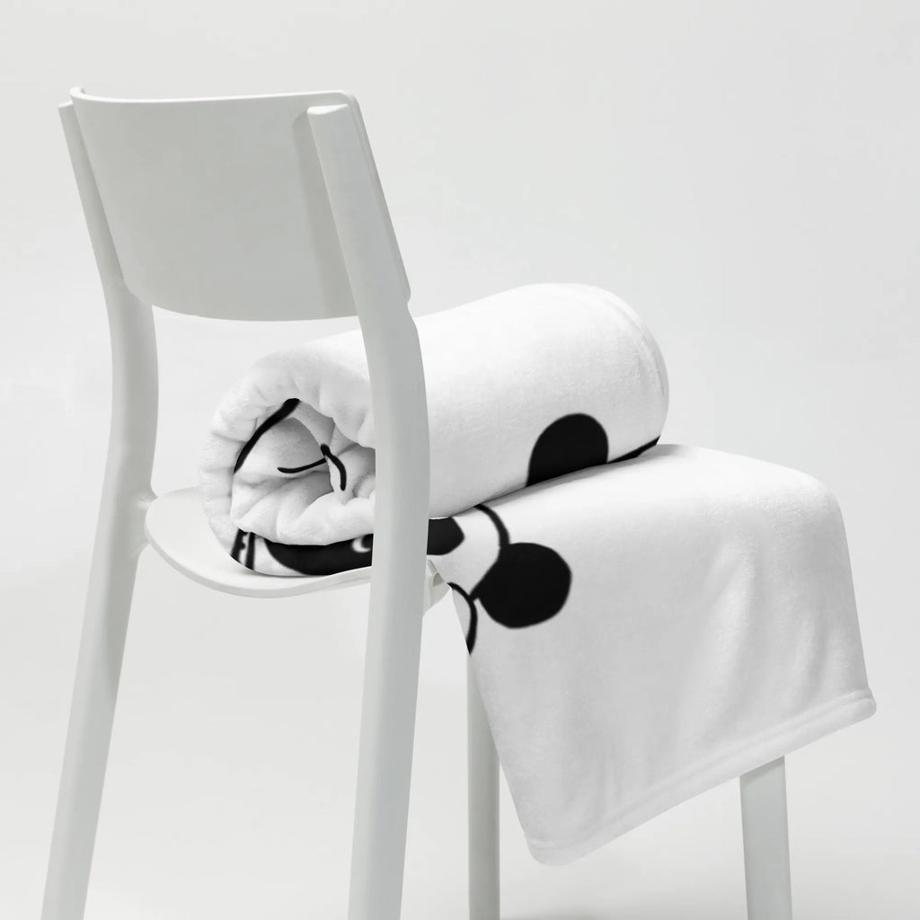 Koc Panda Szybkiego powrotu do zdrowia Wolldecke, Tagesdecke, Sofadecke, Wohndecke, Decke