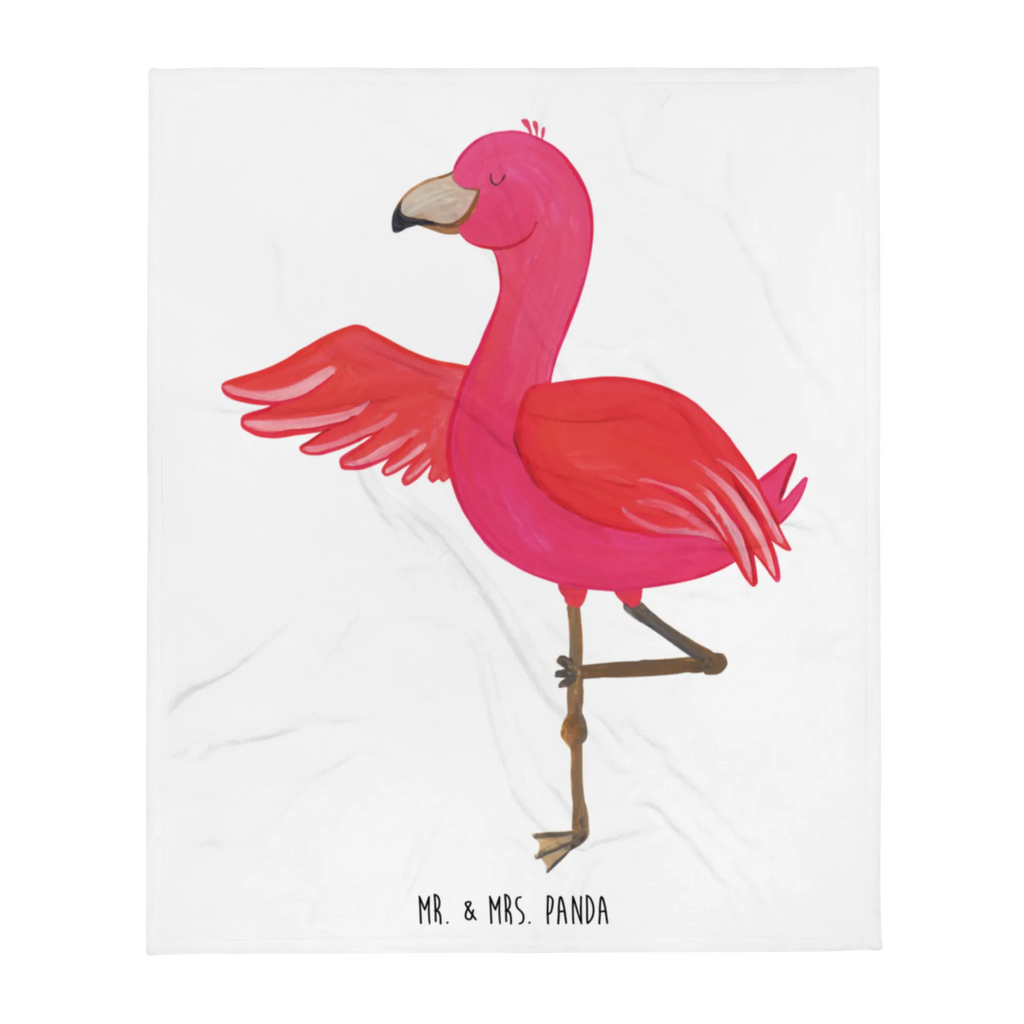 Kuscheldecke Flamingo Yoga Wolldecke, Decke, Tagesdecke, Sofadecke, Wohndecke, Flamingo, Achtsamkeit, Yoga, Vogel, Aufregen, Entspannung, Yoga-Übung, Ärger, Tiefenentspannung, Namaste