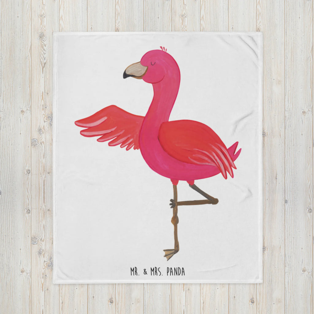 Kuscheldecke Flamingo Yoga Wolldecke, Decke, Tagesdecke, Sofadecke, Wohndecke, Flamingo, Achtsamkeit, Yoga, Vogel, Aufregen, Entspannung, Yoga-Übung, Ärger, Tiefenentspannung, Namaste