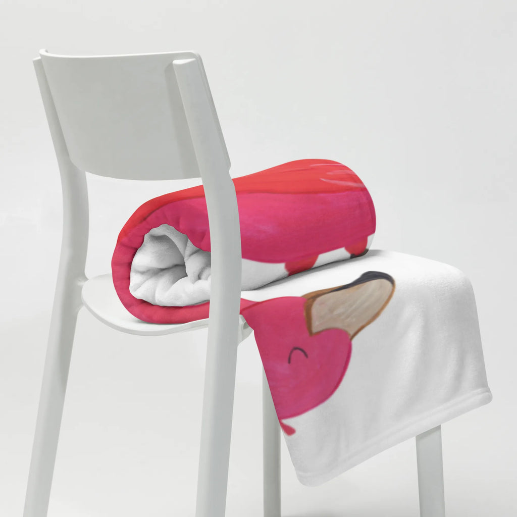 Kuscheldecke Flamingo Yoga Wolldecke, Decke, Tagesdecke, Sofadecke, Wohndecke, Flamingo, Achtsamkeit, Yoga, Vogel, Aufregen, Entspannung, Yoga-Übung, Ärger, Tiefenentspannung, Namaste