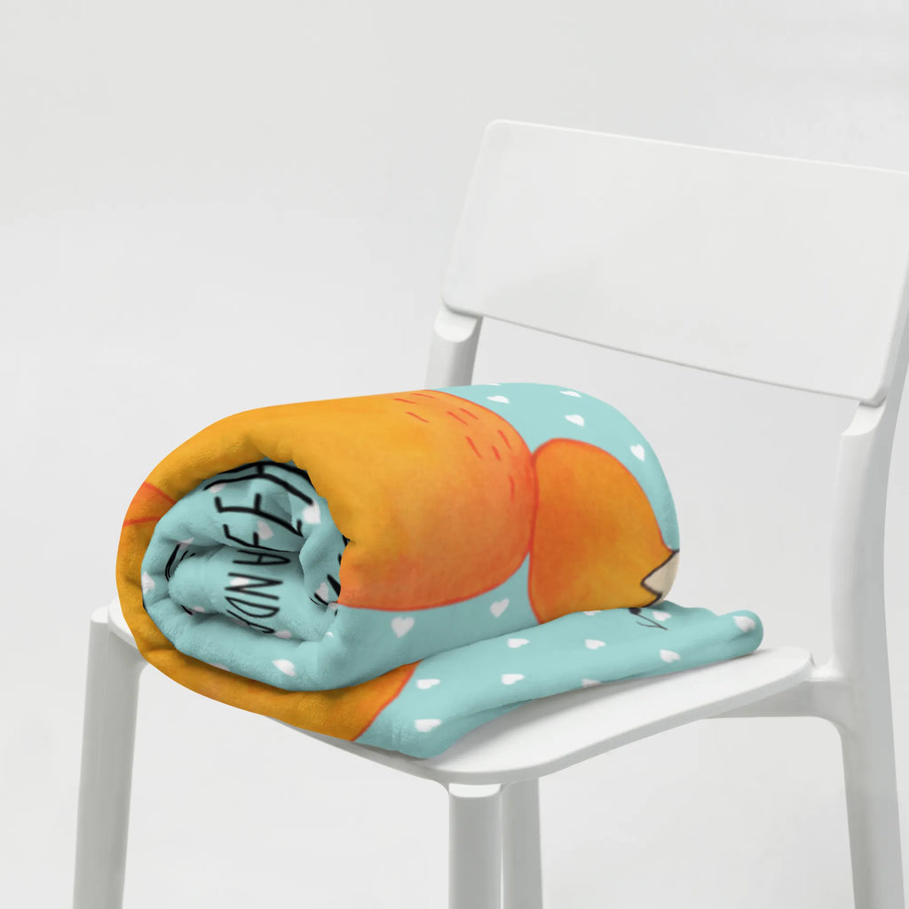 Kuscheldecke Fuchs Gitarre Wolldecke, Wohndecke, Sofadecke, Decke, Tagesdecke, Fuchs, Füchse, Sänger, Gitarre, Musik Spruch, Geschenk Musiker, Sängerin, Musikerin