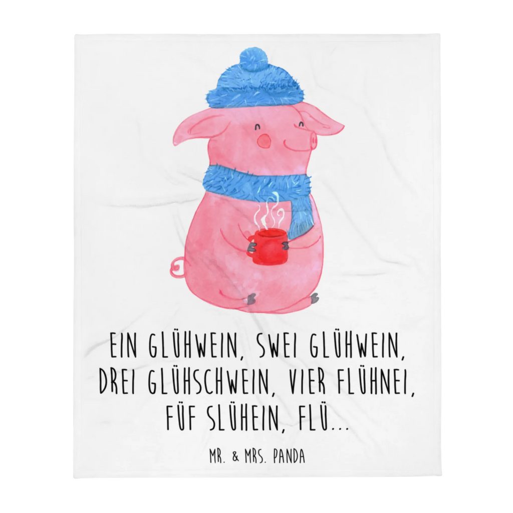 Kuscheldecke Schweinchen Glühwein Tagesdecke, Sofadecke, Wolldecke, Wohndecke, Decke, Winter, Weihnachten, Weihnachtsdeko, Nikolaus, Advent, Heiligabend, Wintermotiv, Betrunken, Weihnachtsmarkt, Spruch, Glühwein