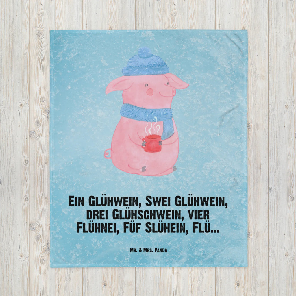 Kuscheldecke Schweinchen Glühwein Tagesdecke, Sofadecke, Wolldecke, Wohndecke, Decke, Winter, Weihnachten, Weihnachtsdeko, Nikolaus, Advent, Heiligabend, Wintermotiv, Betrunken, Weihnachtsmarkt, Spruch, Glühwein