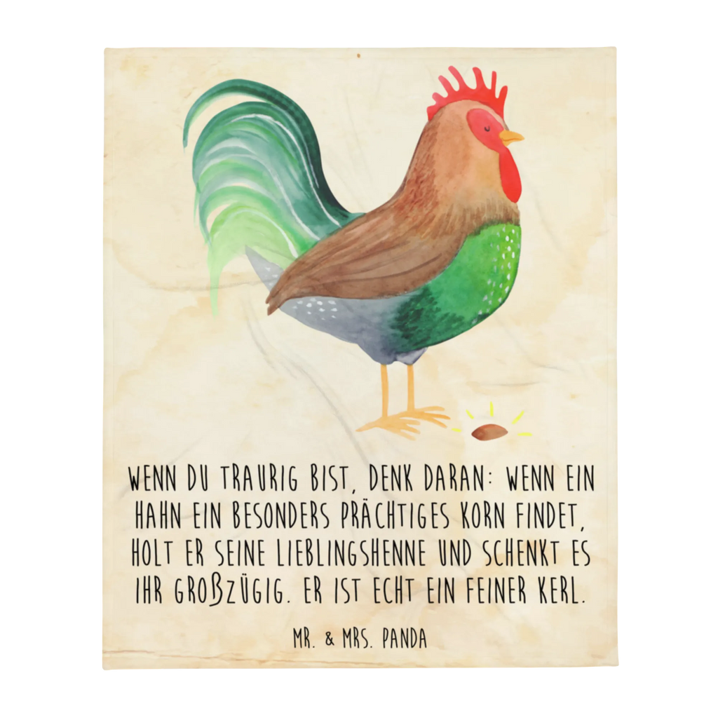 Kuscheldecke Hahn mit Korn Wolldecke, Tagesdecke, Sofadecke, Wohndecke, Decke, Bauernhof, Hoftiere, Landwirt, Landwirtin, Eier, Henne, Natur, Korn, Hahn