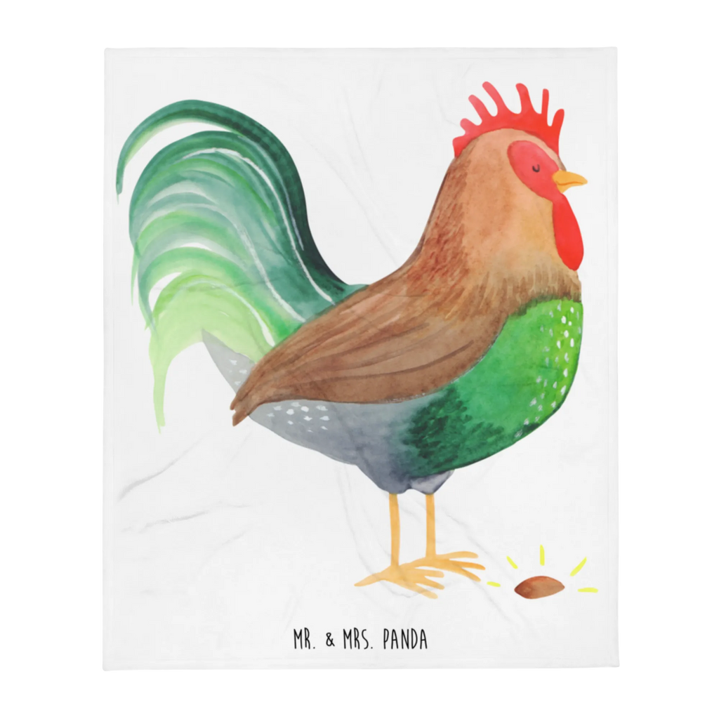 Kuscheldecke Hahn mit Korn Wolldecke, Tagesdecke, Sofadecke, Wohndecke, Decke, Bauernhof, Hoftiere, Landwirt, Landwirtin, Eier, Henne, Natur, Korn, Hahn