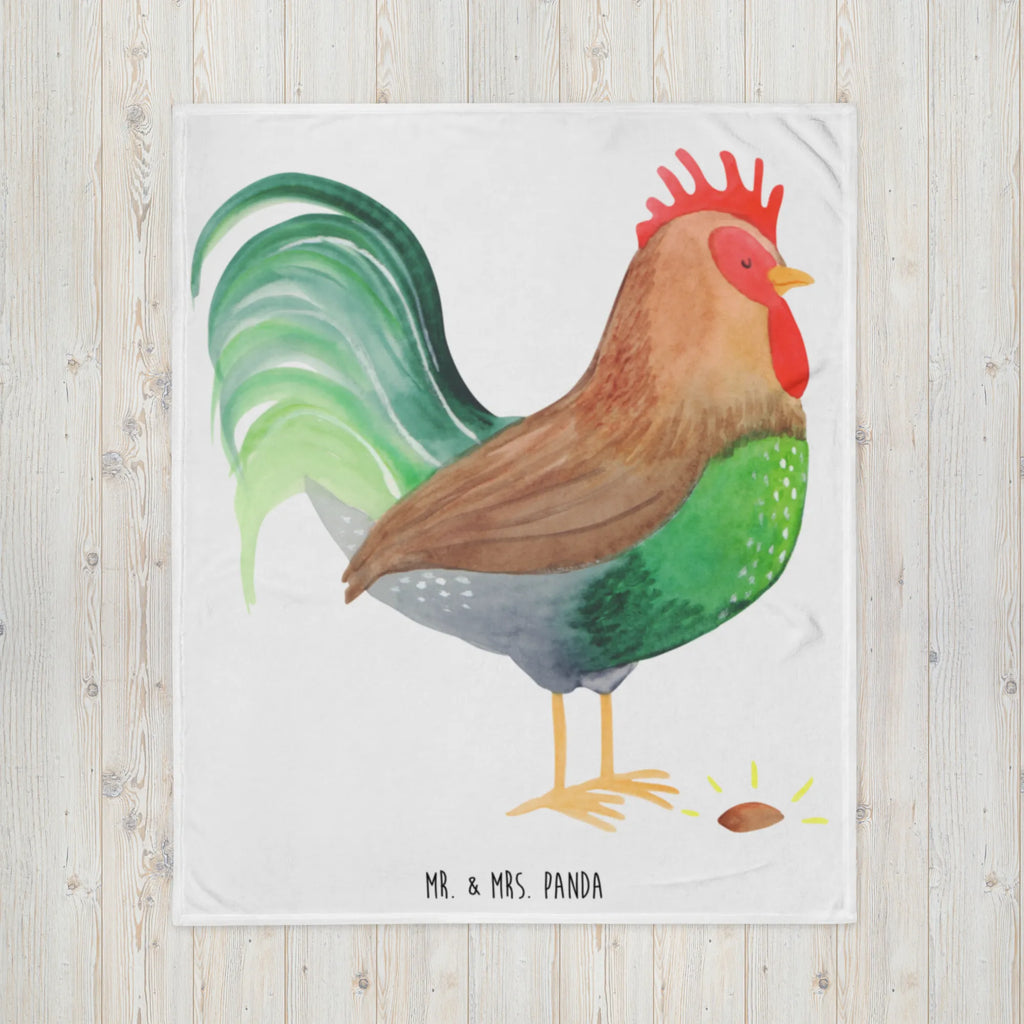 Kuscheldecke Hahn mit Korn Wolldecke, Tagesdecke, Sofadecke, Wohndecke, Decke, Bauernhof, Hoftiere, Landwirt, Landwirtin, Eier, Henne, Natur, Korn, Hahn