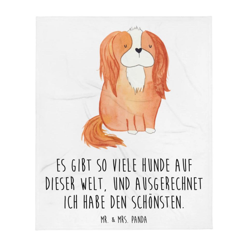 Kuscheldecke Cavalier King Charles Spaniel Sofadecke, Tagesdecke, Decke, Wohndecke, Wolldecke, Hund, Hundemotiv, Haustier, Hunderasse, Tierliebhaber, Hundebesitzer, Sprüche, Spaniel, Cockerspaniel, schönster Hund, Cavalier King Charles Spaniel, Spruch