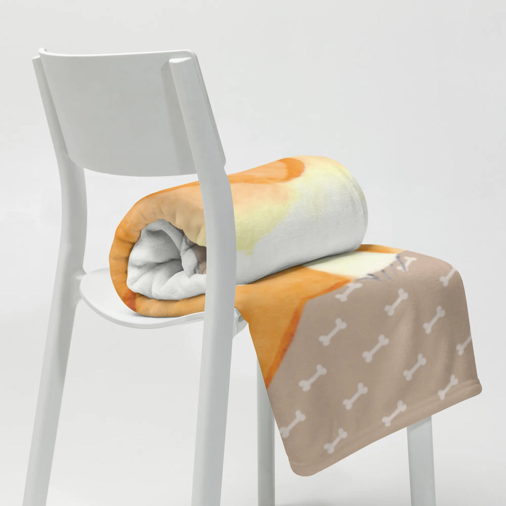 Koc Corgi tyłek Sofadecke, Decke, Tagesdecke, Wohndecke, Wolldecke, Hund, Hundemotiv, Haustier, Hunderasse, Tierliebhaber, Hundebesitzer, Sprüche, Spruch, Corgie, Motivation, Hundeliebe, Selbstliebe