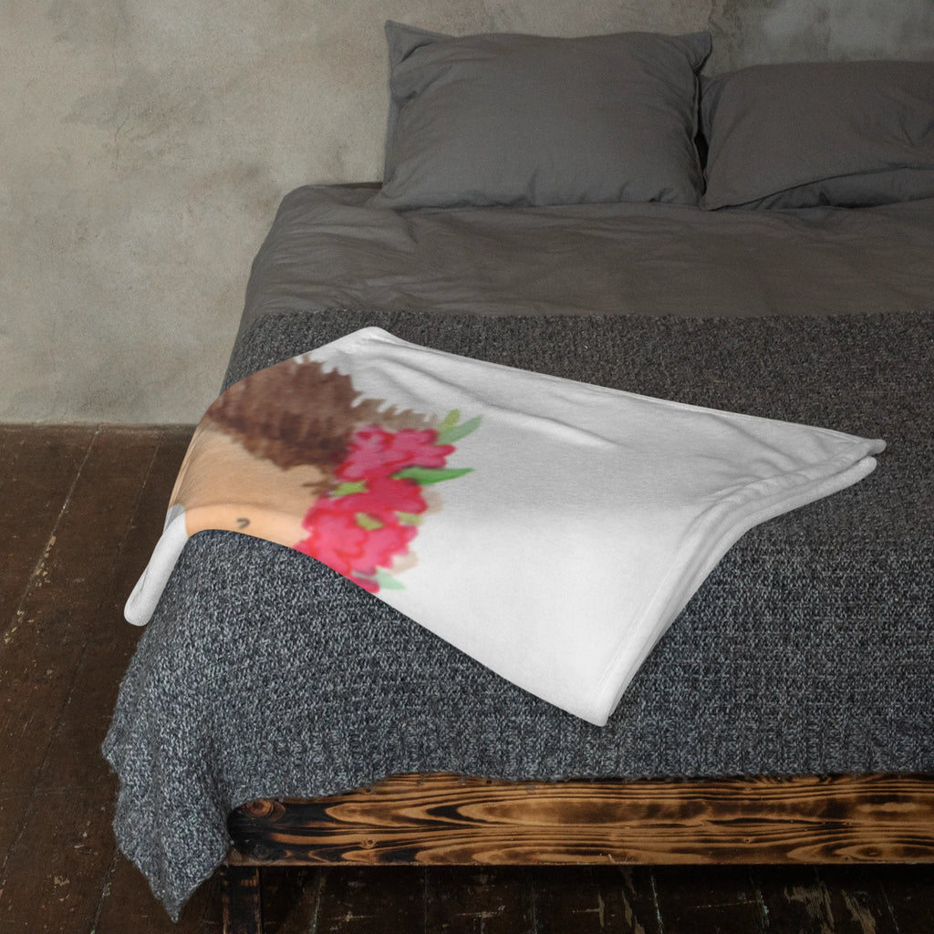 Kuscheldecke Igel Seilhüpfen Sofadecke, Decke, Wolldecke, Wohndecke, Tagesdecke, Tiermotive, Gute Laune, lustige Sprüche, Tiere, Kindergarten, Maus, Igel, Kinder, Seilspringen, Seilhüpfen
