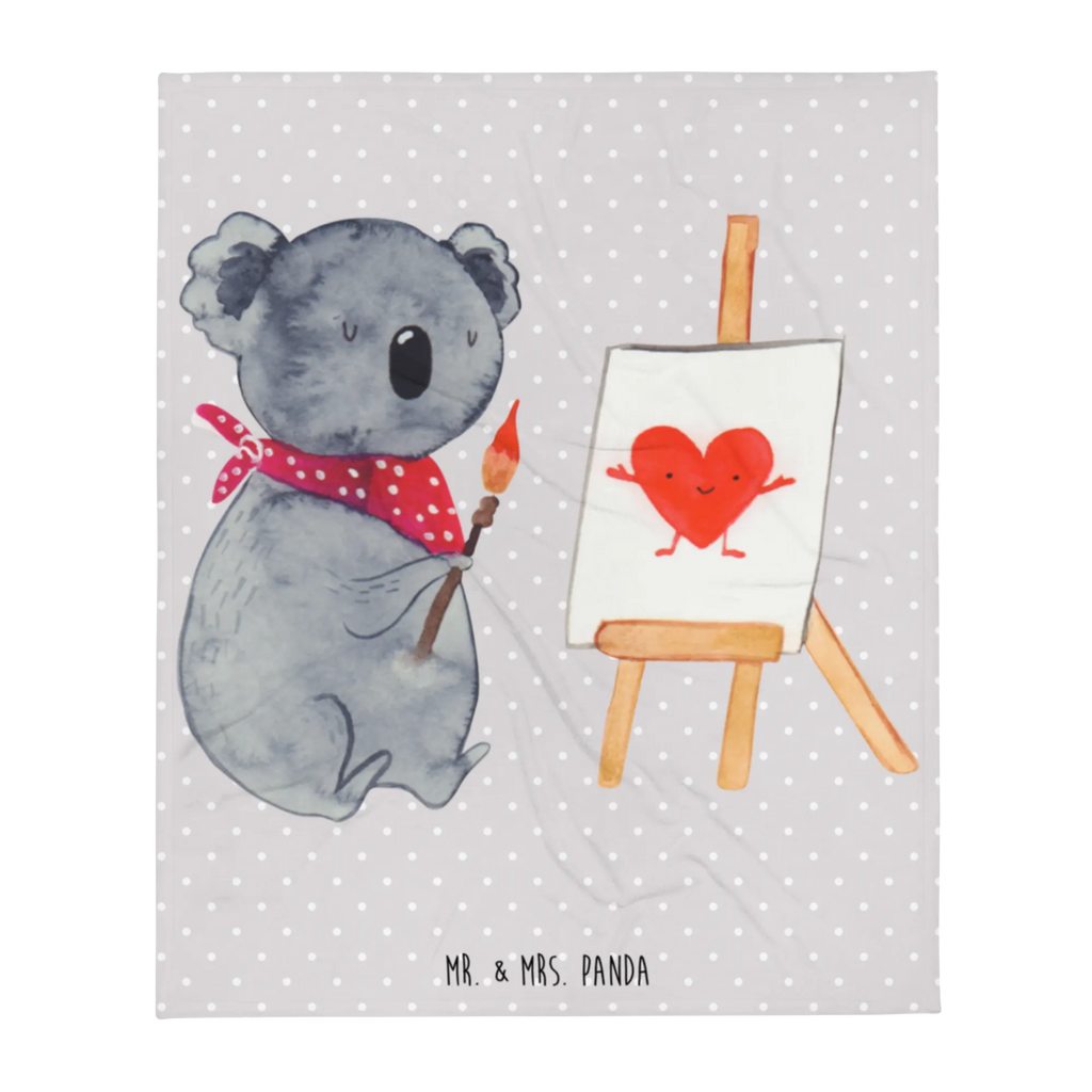 Kuscheldecke Koala Künstler Wolldecke, Sofadecke, Decke, Wohndecke, Tagesdecke, Koala, Koalabär, Künstler, Liebe, zeichnen, Gefühle, Liebensbeweis, Liebesgeschenk