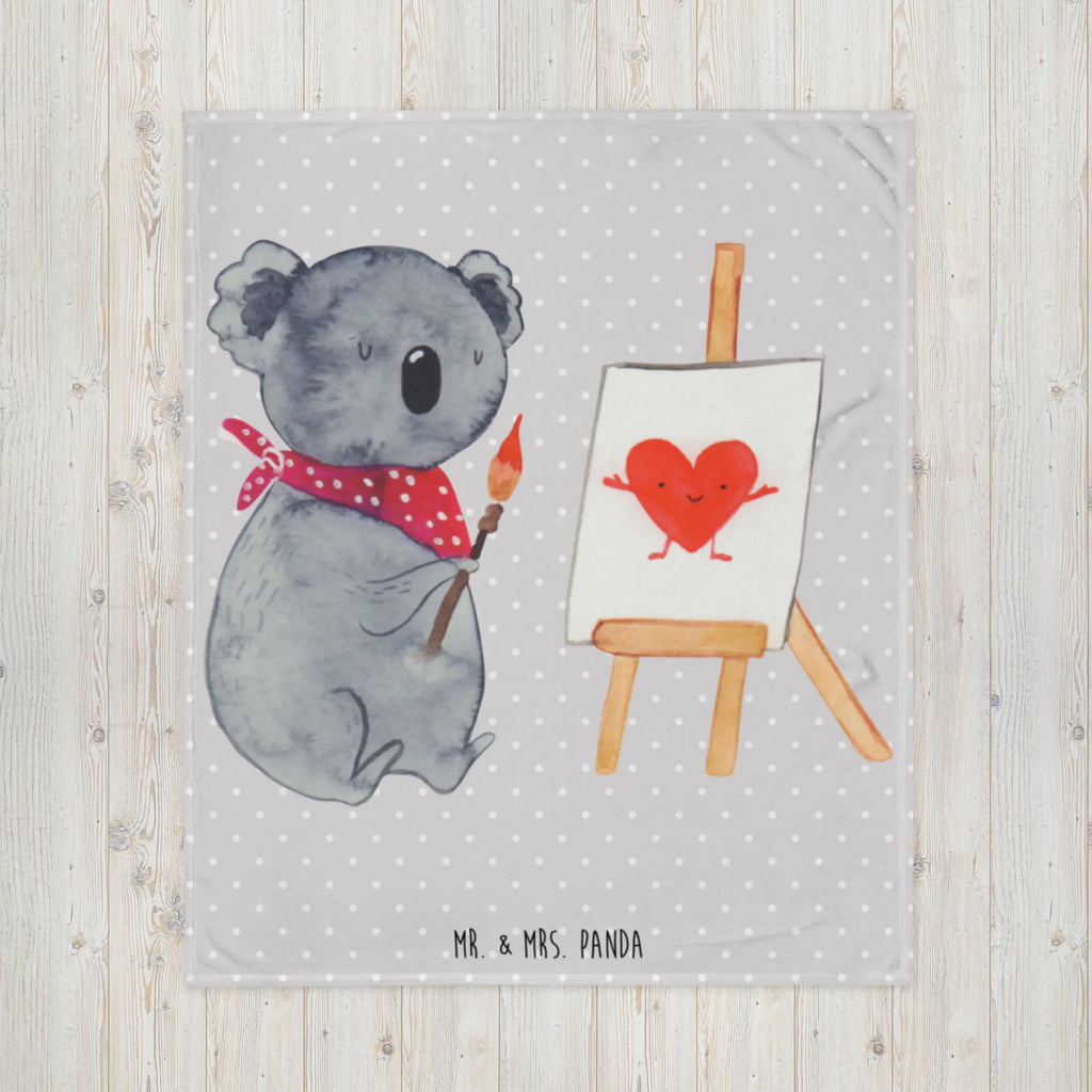 Kuscheldecke Koala Künstler Wolldecke, Sofadecke, Decke, Wohndecke, Tagesdecke, Koala, Koalabär, Künstler, Liebe, zeichnen, Gefühle, Liebensbeweis, Liebesgeschenk