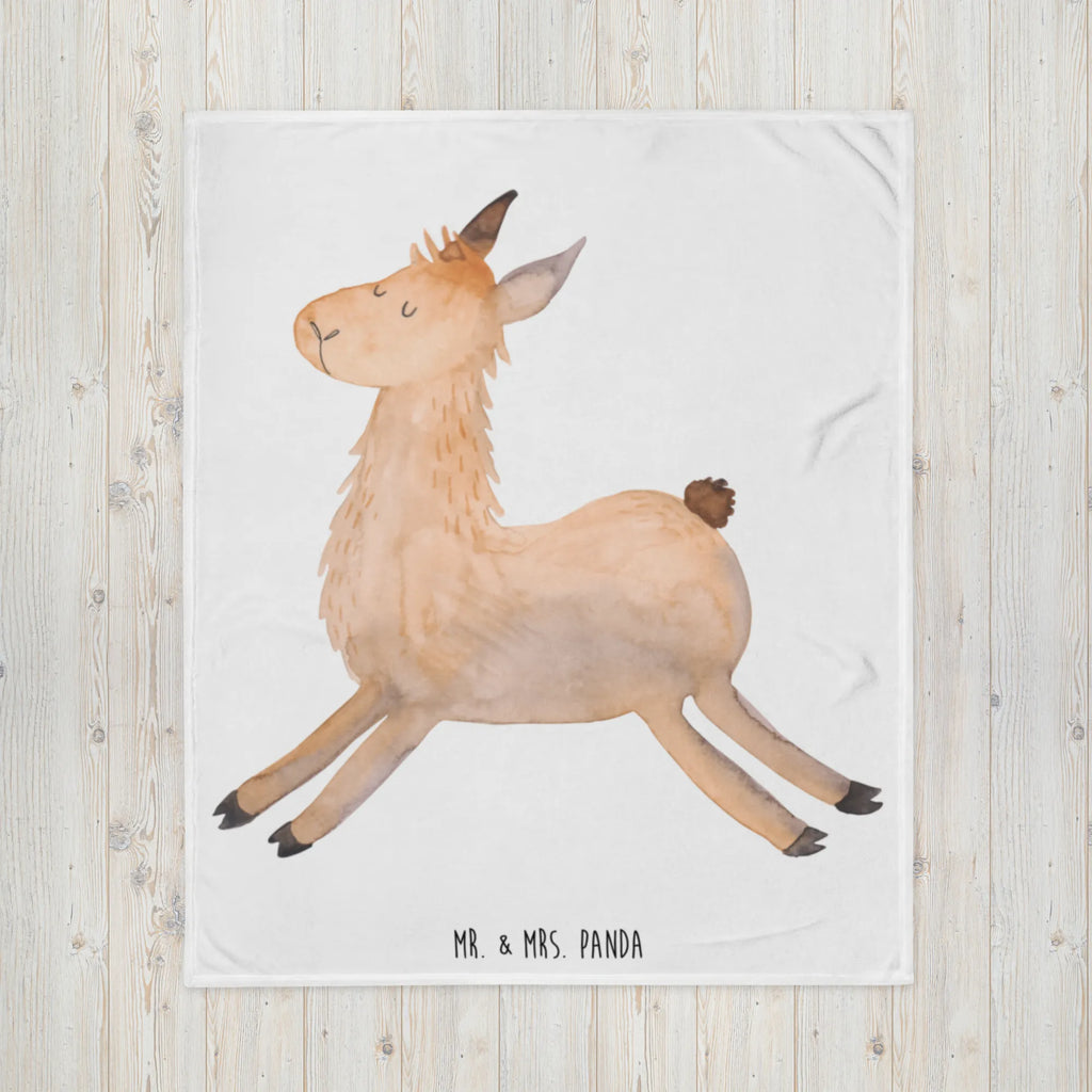 Koc lama Skakanie Wohndecke, Tagesdecke, Decke, Wolldecke, Sofadecke, Lama, Alpaka, Lieblingstag, Abitur, Freundin, fröhlich, Lamas, Start, guten Morgen, Liebeskummer, Neustart, Glück, Happy day, Prüfung