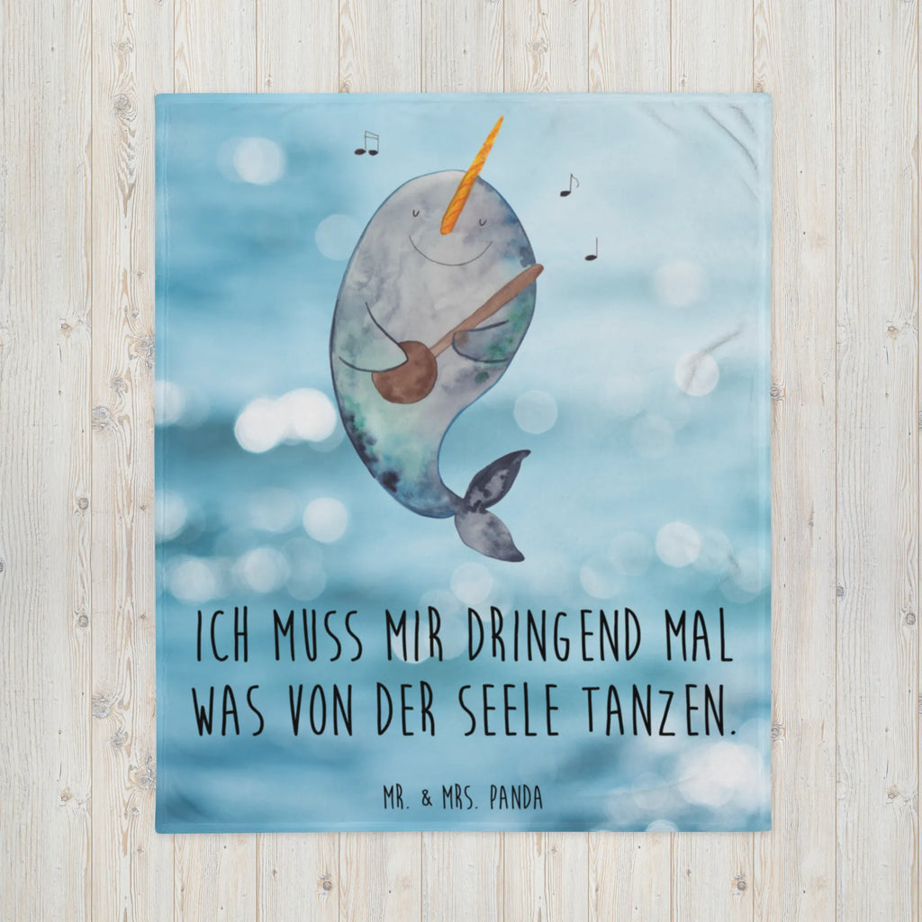 Kuscheldecke Narwal Gitarre Wolldecke, Wohndecke, Sofadecke, Tagesdecke, Decke, Meerestiere, Meer, Urlaub, Wal, Gespräche, Frust, Tanzen, Problemlösung, Gitarre, Probleme, Narwal
