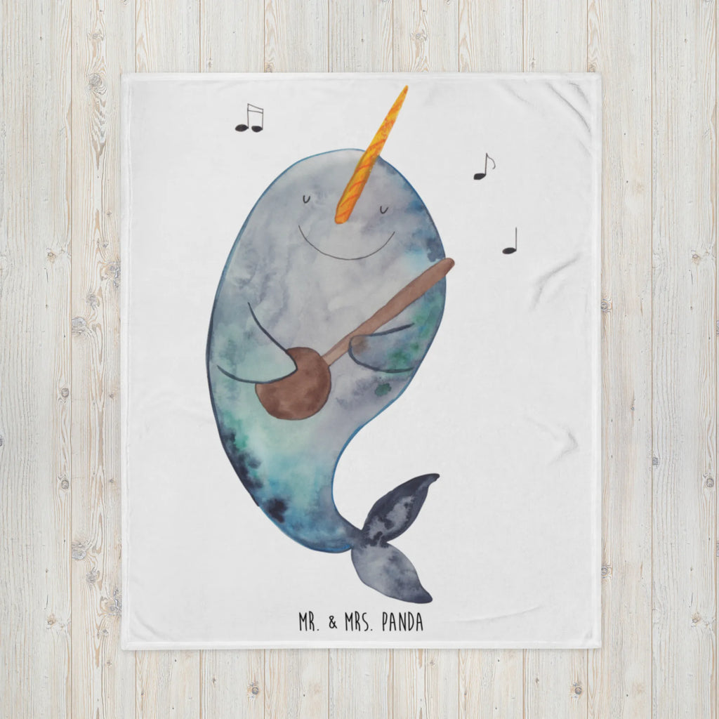 Kuscheldecke Narwal Gitarre Wolldecke, Wohndecke, Sofadecke, Tagesdecke, Decke, Meerestiere, Meer, Urlaub, Wal, Gespräche, Frust, Tanzen, Problemlösung, Gitarre, Probleme, Narwal