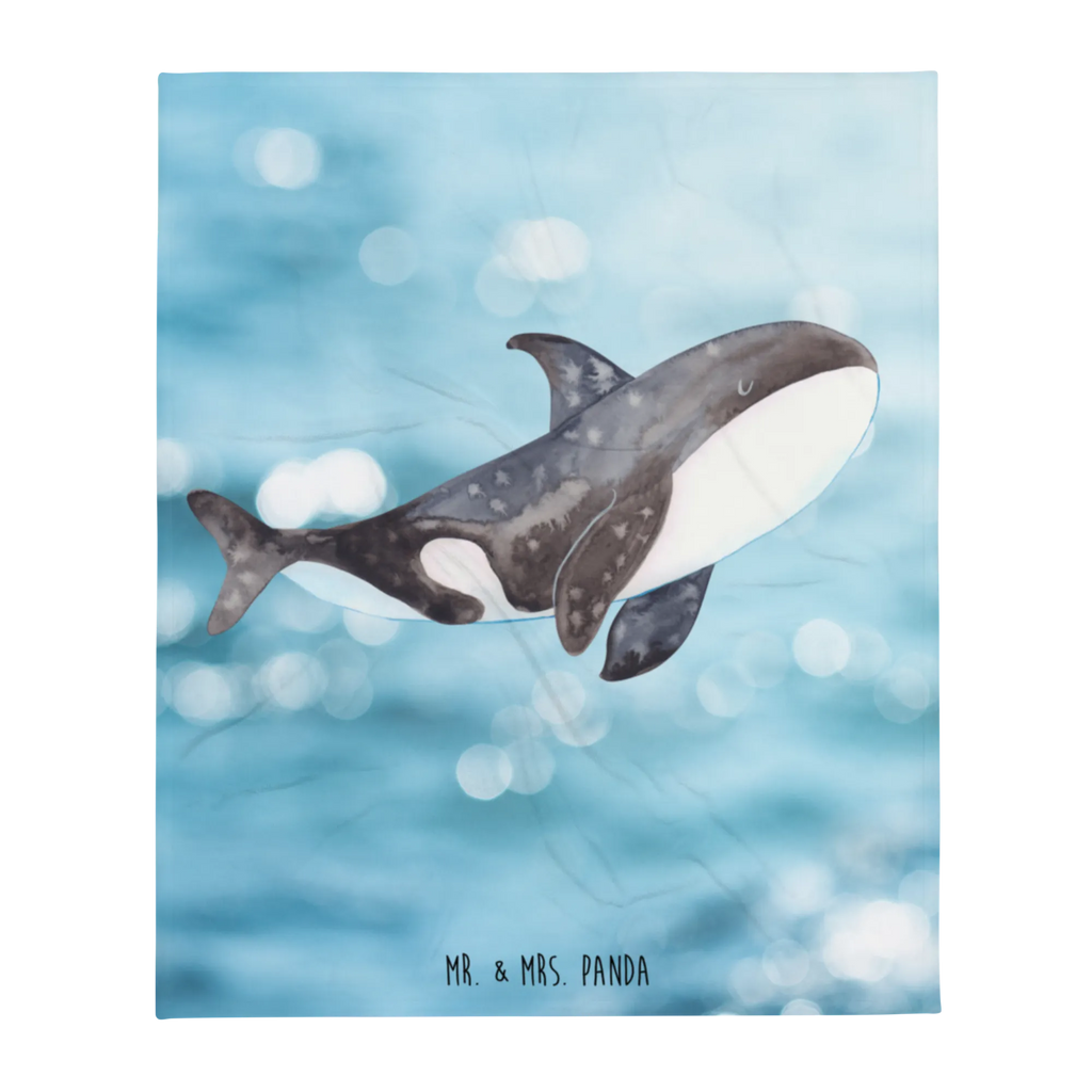 Kuscheldecke Orca Wohndecke, Decke, Sofadecke, Tagesdecke, Wolldecke, Meerestiere, Meer, Urlaub, Startup, Möglichkeiten, Orcas, Killerwal, Neustart, Selbstliebe, Wal, Orca, Motivation, Büro, Arbeit