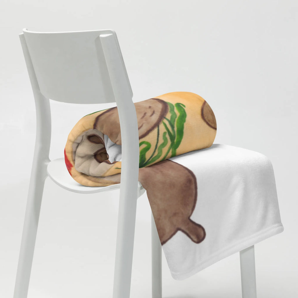 Kuscheldecke Otter Blumenstrauß Tagesdecke, Decke, Sofadecke, Wolldecke, Wohndecke, Otter, Fischotter, Seeotter, Otter Seeotter See Otter