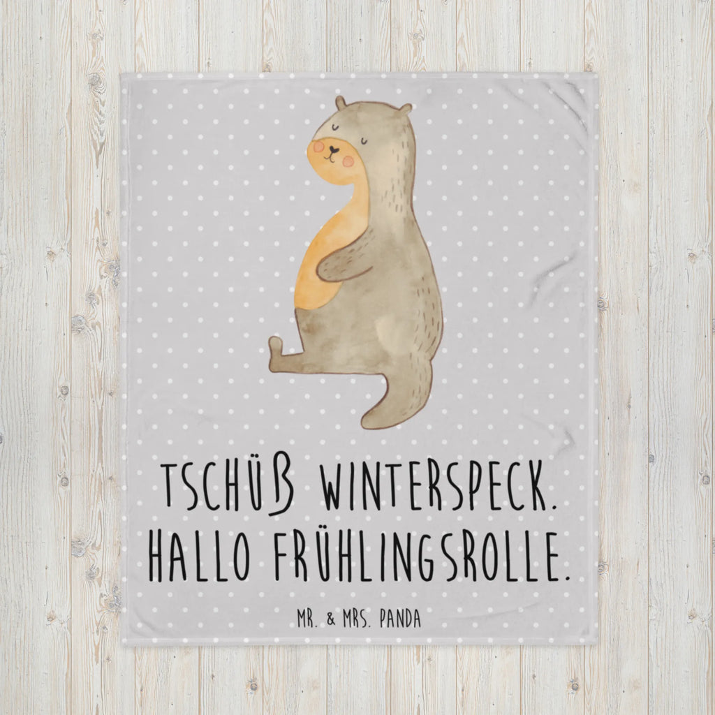 Koc wydra brzuch Decke, Wolldecke, Sofadecke, Tagesdecke, Wohndecke, Otter, Fischotter, Seeotter, Otter Seeotter See Otter