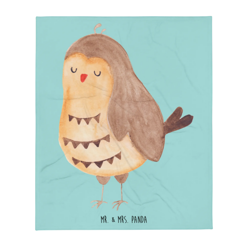 Koc sowa zadowolona Sofadecke, Tagesdecke, Decke, Wolldecke, Wohndecke, Eule, Geschenk Hochzeitstag, Spruch schön, Romantisch, Liebe Spruch, Eule deko, Eule Spruch, Wortspiel lustig, Owl