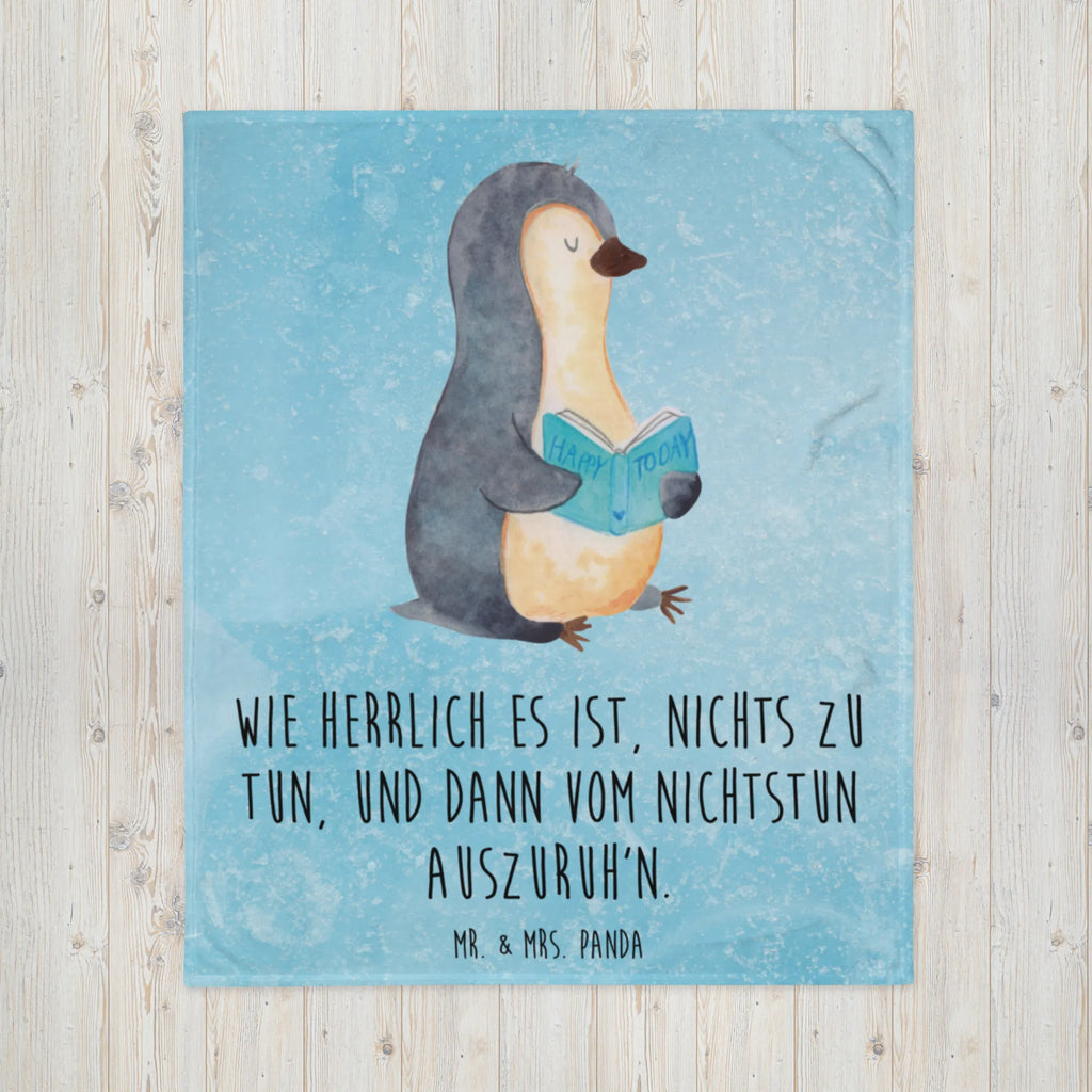Koc pingwin książka Wohndecke, Decke, Tagesdecke, Wolldecke, Sofadecke, Pinguin, Pinguine, Nichtstun, Faulenzen, Buch, Bücherwurm, Lesen, Ferien, Urlaub, Freizeit