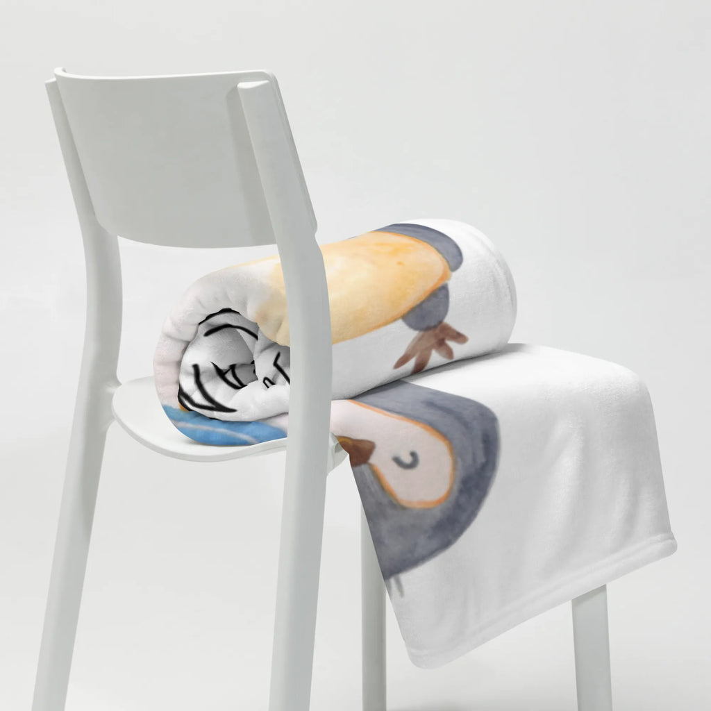 Kuscheldecke Pinguin Lolli Decke, Sofadecke, Tagesdecke, Wolldecke, Wohndecke, Pinguin, Pinguine, Rabauke, Spruch, Gauner, Süßigkeiten, Blödsinn, Ganove, Rebell, Lolli