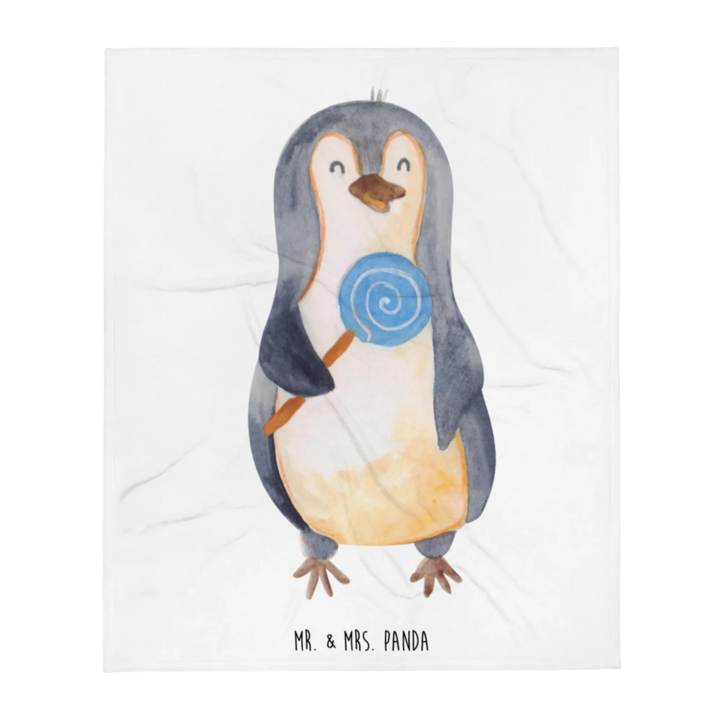 Kuscheldecke Pinguin Lolli Decke, Sofadecke, Tagesdecke, Wolldecke, Wohndecke, Pinguin, Pinguine, Rabauke, Spruch, Gauner, Süßigkeiten, Blödsinn, Ganove, Rebell, Lolli