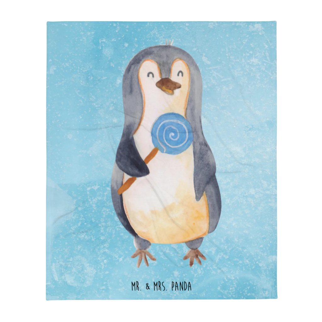 Kuscheldecke Pinguin Lolli Decke, Sofadecke, Tagesdecke, Wolldecke, Wohndecke, Pinguin, Pinguine, Rabauke, Spruch, Gauner, Süßigkeiten, Blödsinn, Ganove, Rebell, Lolli