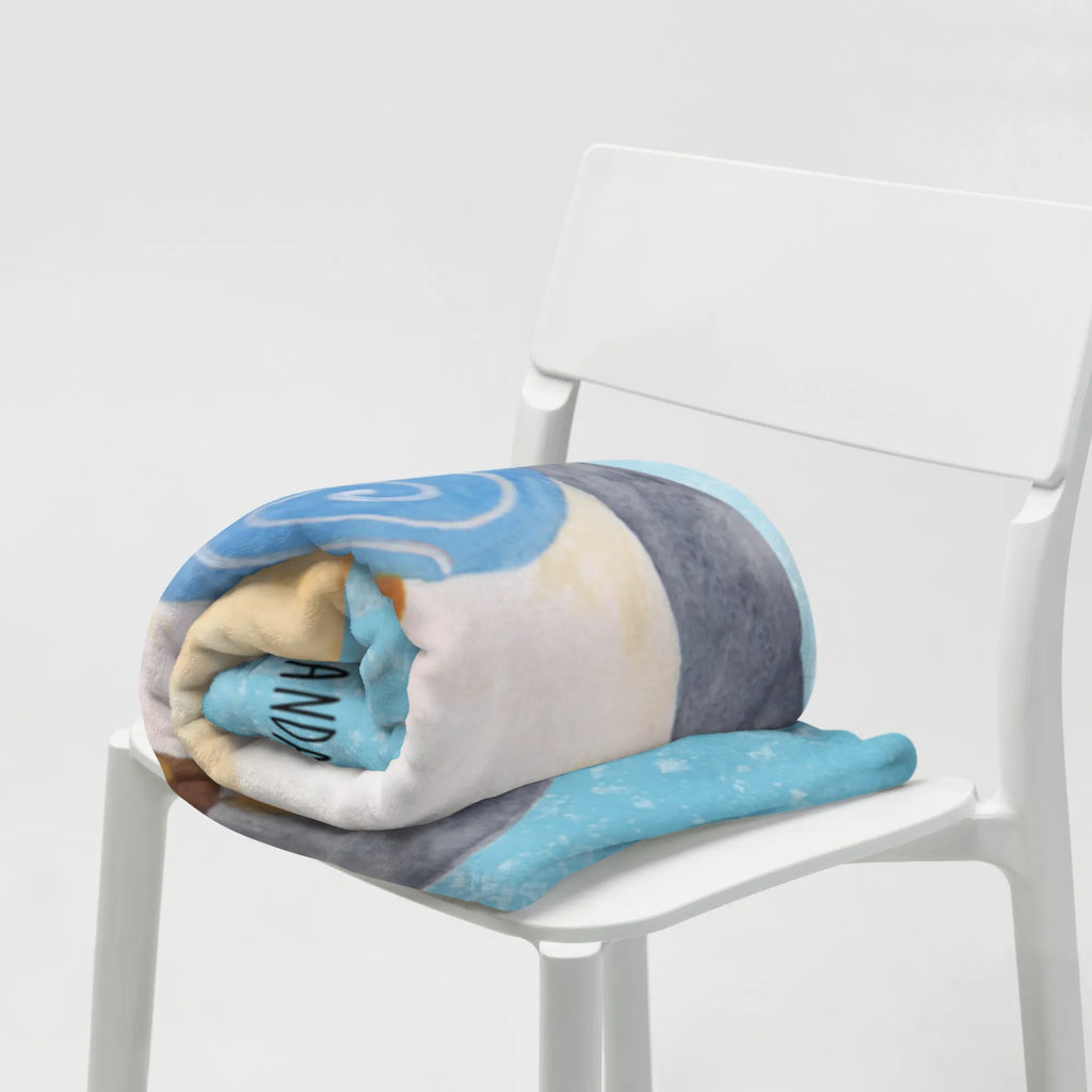 Kuscheldecke Pinguin Lolli Decke, Sofadecke, Tagesdecke, Wolldecke, Wohndecke, Pinguin, Pinguine, Rabauke, Spruch, Gauner, Süßigkeiten, Blödsinn, Ganove, Rebell, Lolli