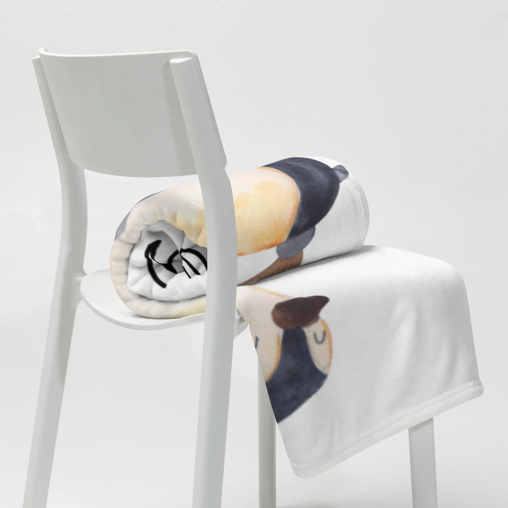 Koc Pingwin biedronka Wolldecke, Sofadecke, Decke, Wohndecke, Tagesdecke, Pinguin, Marienkäfer, Liebe, Lebensfreude, Glück, Freude, Pinguine, Wunder