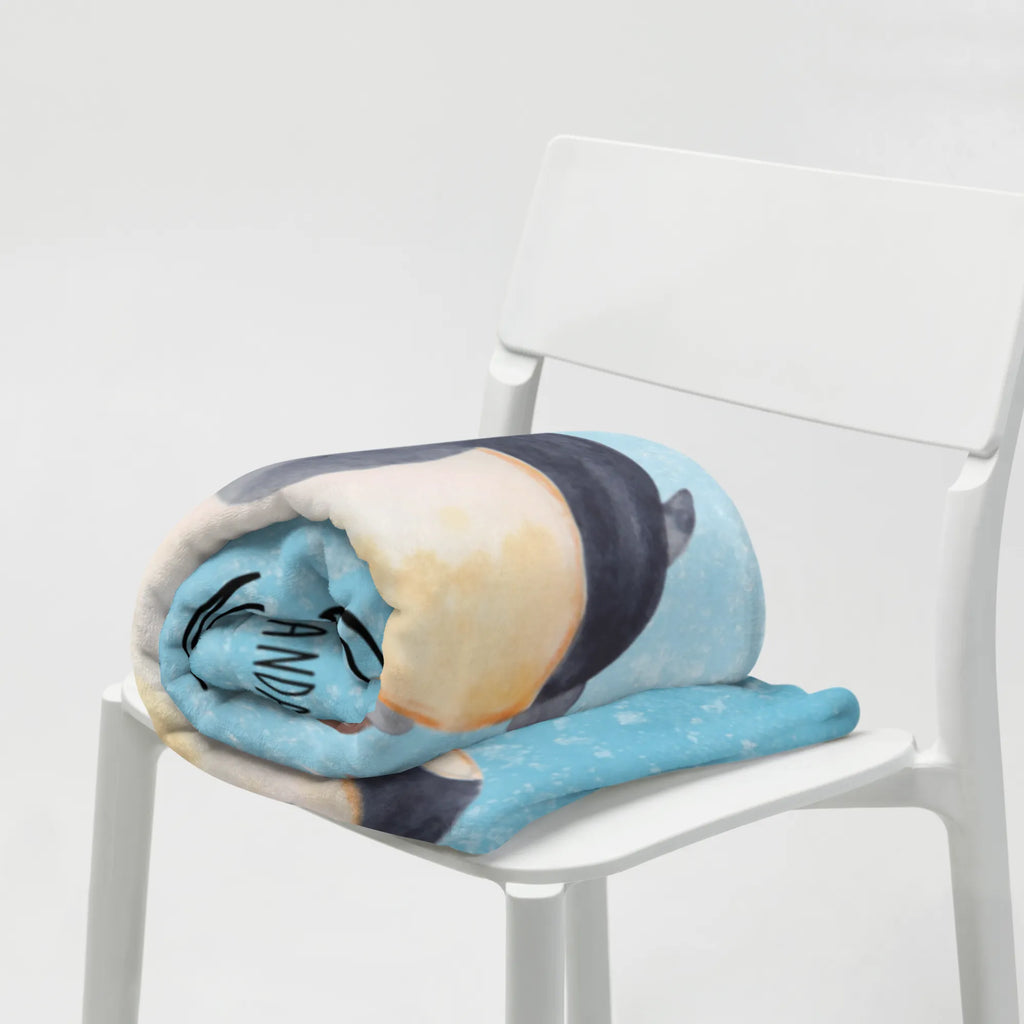 Koc Pingwin biedronka Wolldecke, Sofadecke, Decke, Wohndecke, Tagesdecke, Pinguin, Marienkäfer, Liebe, Lebensfreude, Glück, Freude, Pinguine, Wunder