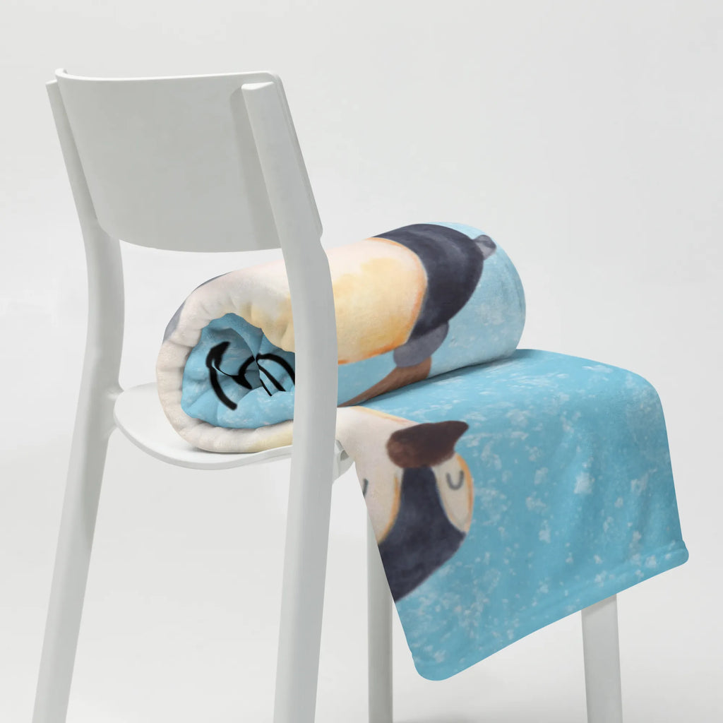 Koc Pingwin biedronka Wolldecke, Sofadecke, Decke, Wohndecke, Tagesdecke, Pinguin, Marienkäfer, Liebe, Lebensfreude, Glück, Freude, Pinguine, Wunder