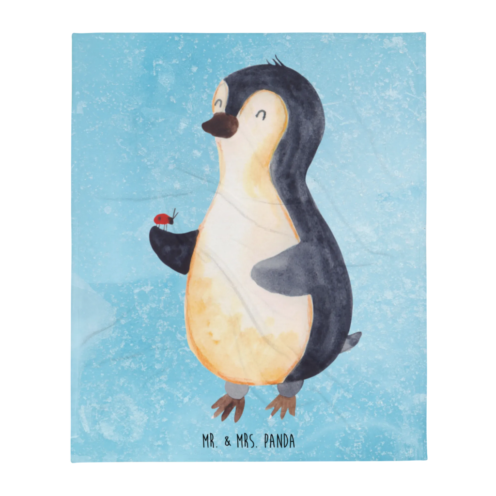 Koc Pingwin biedronka Wolldecke, Sofadecke, Decke, Wohndecke, Tagesdecke, Pinguin, Marienkäfer, Liebe, Lebensfreude, Glück, Freude, Pinguine, Wunder