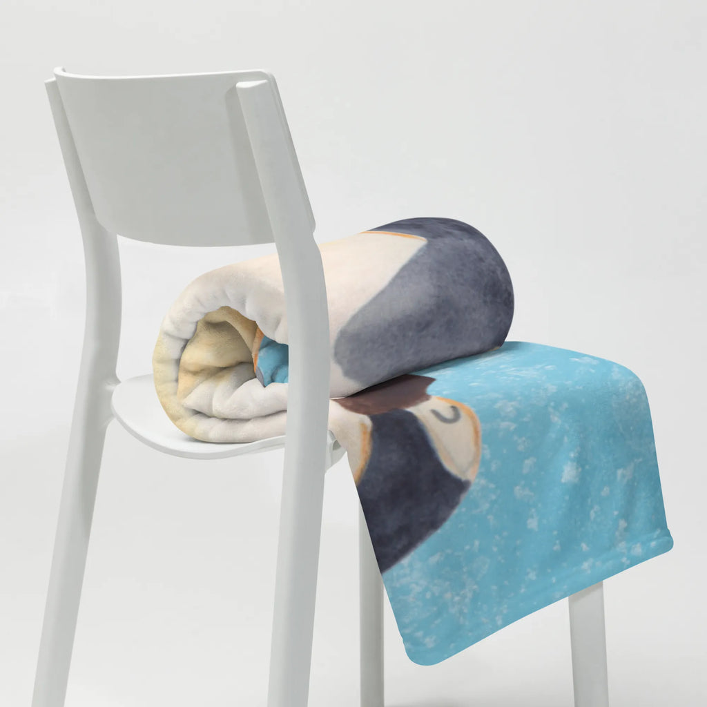 Koc Pingwin biedronka Wolldecke, Sofadecke, Decke, Wohndecke, Tagesdecke, Pinguin, Marienkäfer, Liebe, Lebensfreude, Glück, Freude, Pinguine, Wunder