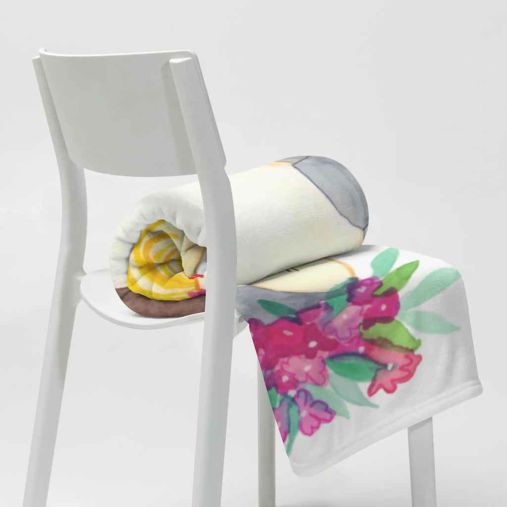 Koc Pingwin z Kokosem Decke, Tagesdecke, Wohndecke, Wolldecke, Sofadecke, Pinguin, Aloha, Urlaub, Hawaii, Kokosnuss, Pinguine