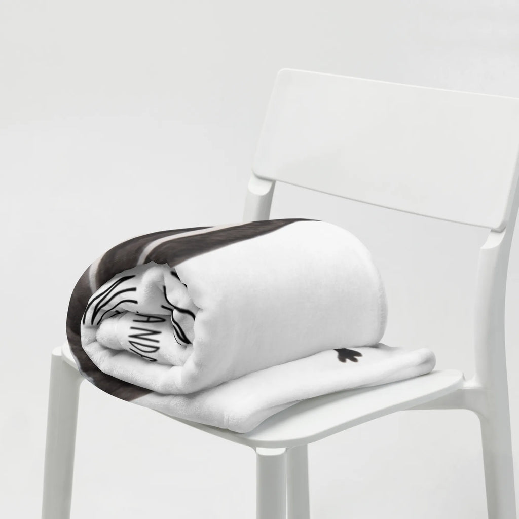 Kuscheldecke Stinktier Ball Tagesdecke, Wolldecke, Decke, Sofadecke, Wohndecke, Stinktier, Skunk, Weisheit, verspielt, Stinki, Stinker, Raubtier, Wildtier