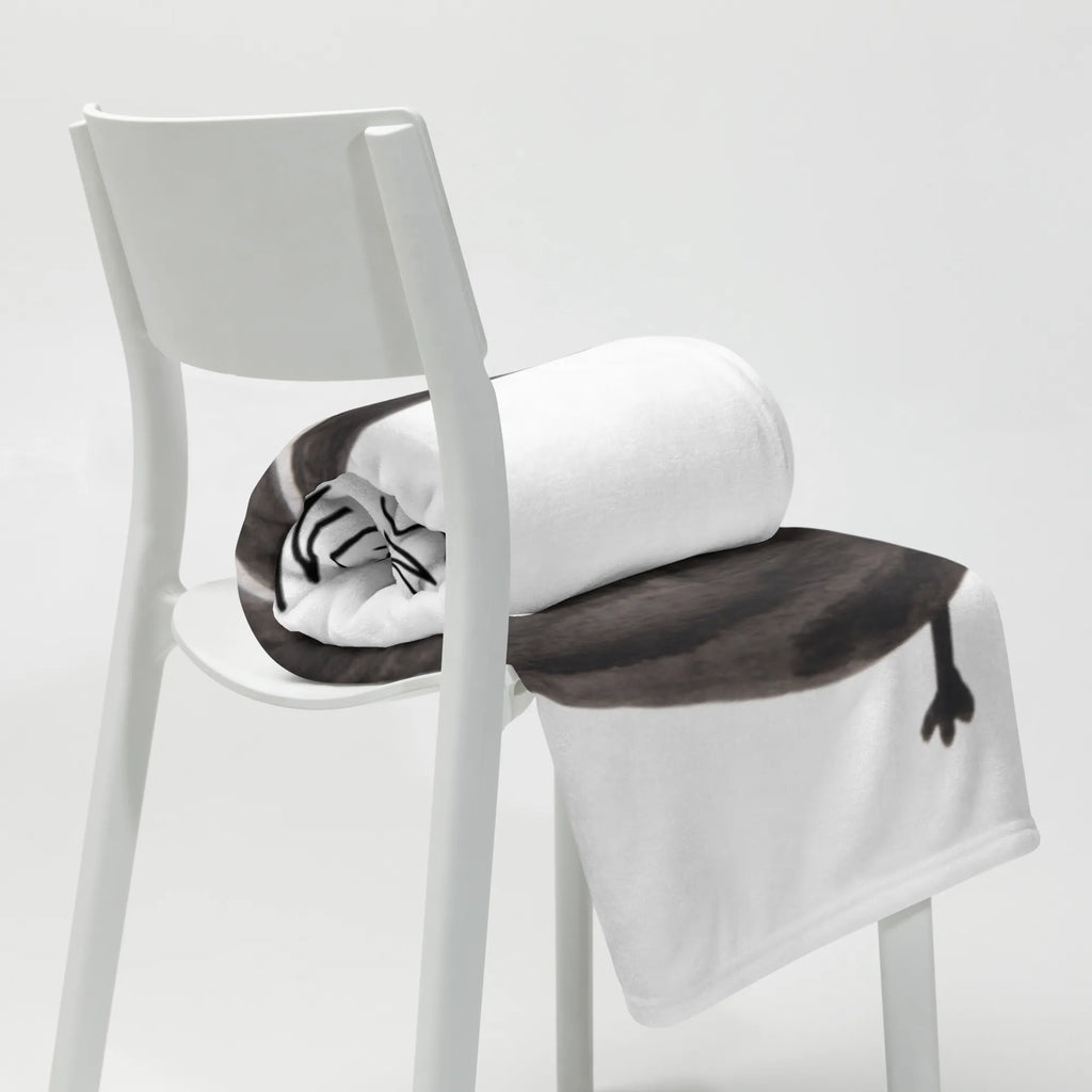 Kuscheldecke Stinktier Ball Tagesdecke, Wolldecke, Decke, Sofadecke, Wohndecke, Stinktier, Skunk, Weisheit, verspielt, Stinki, Stinker, Raubtier, Wildtier