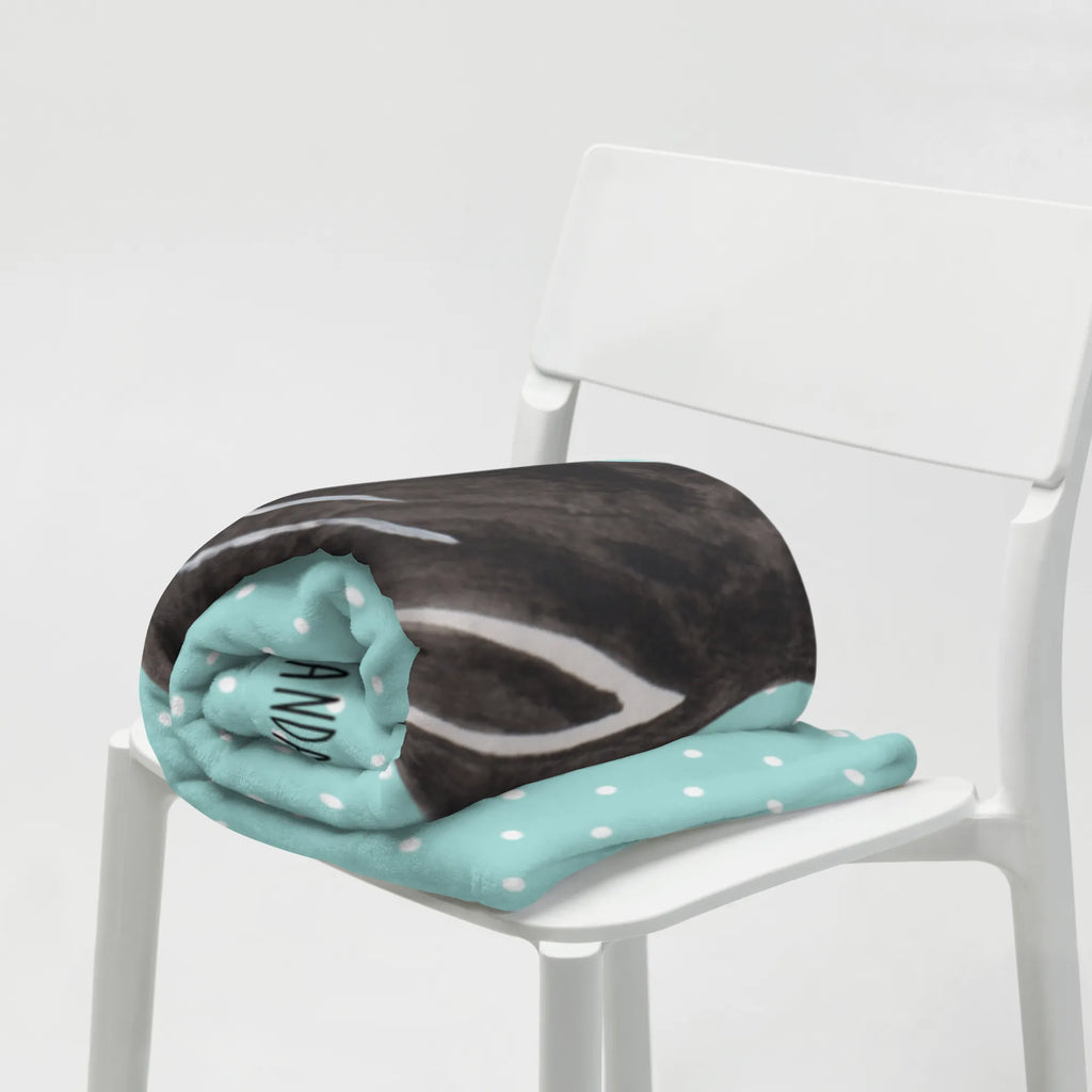 Kuscheldecke Stinktier Ball Tagesdecke, Wolldecke, Decke, Sofadecke, Wohndecke, Stinktier, Skunk, Weisheit, verspielt, Stinki, Stinker, Raubtier, Wildtier