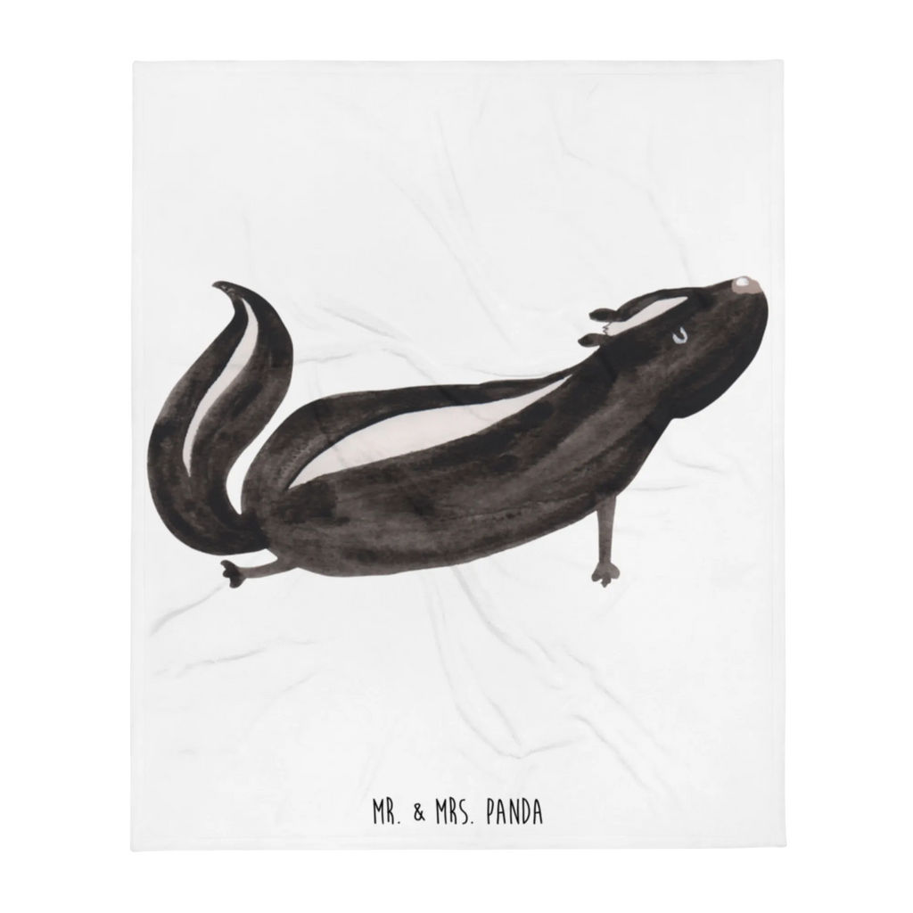 Kuscheldecke Stinktier Yoga Tagesdecke, Wohndecke, Wolldecke, Sofadecke, Decke, Stinktier, Skunk, Raubtier, Stinker, Liebe, Lache, Lebe, Yoga, Stinki, Namaste, Wildtier