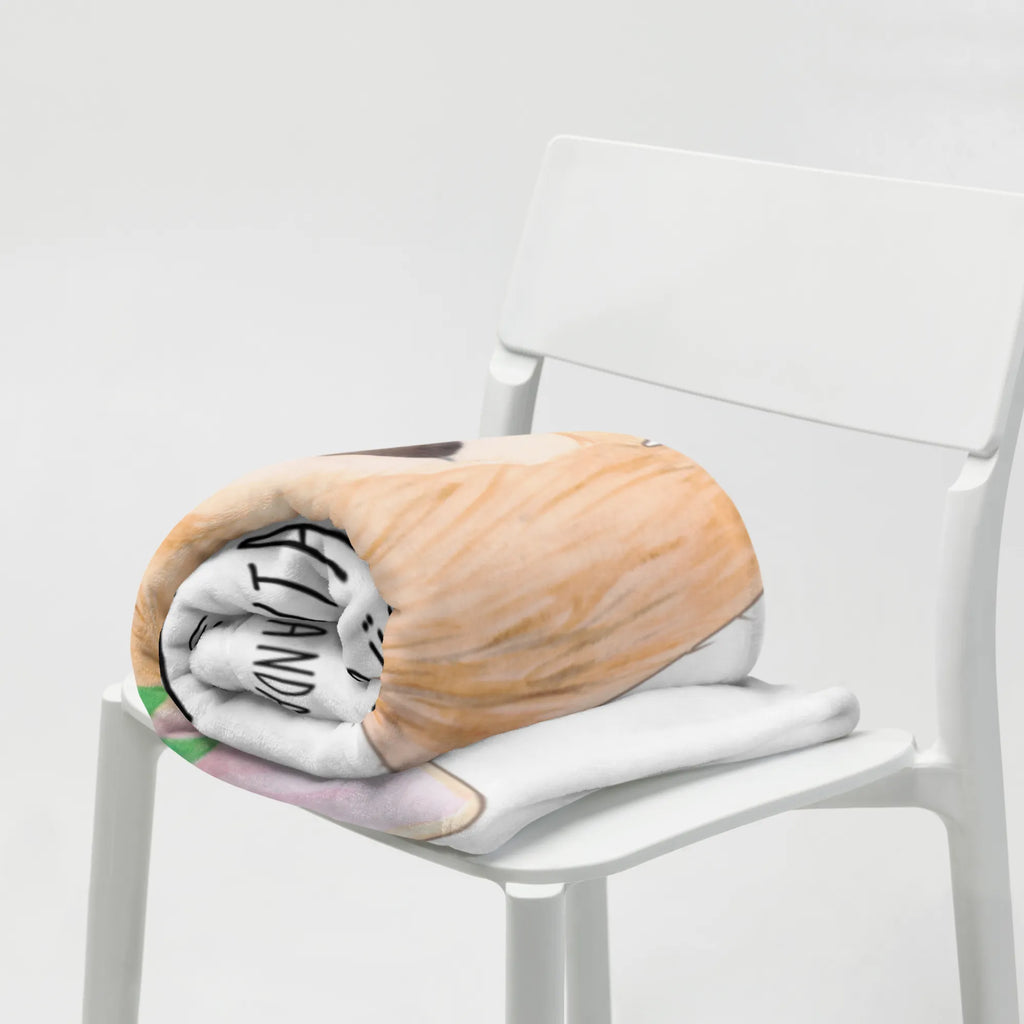 Kuscheldecke Wüstenfuchs Blumenkranz Jahrestagsgeschenk, Entspannen, Decke, Kinderdecke, Sofadecke, Wohndecke, Dekodecke, Schmusedecke, Gemütlich, Wolldecke, Tagesdecke, Mikrofaser Decke, Wohnzimmerdecke, Kuschelfleecedecke, Dekoration, Kuscheldecke XXL, Fleecedecke, Weihnachtsgeschenk, Afrika, Wildtiere, Glücklich, Wüstenfuchs, Blumenkranz, Wüste, Blumen